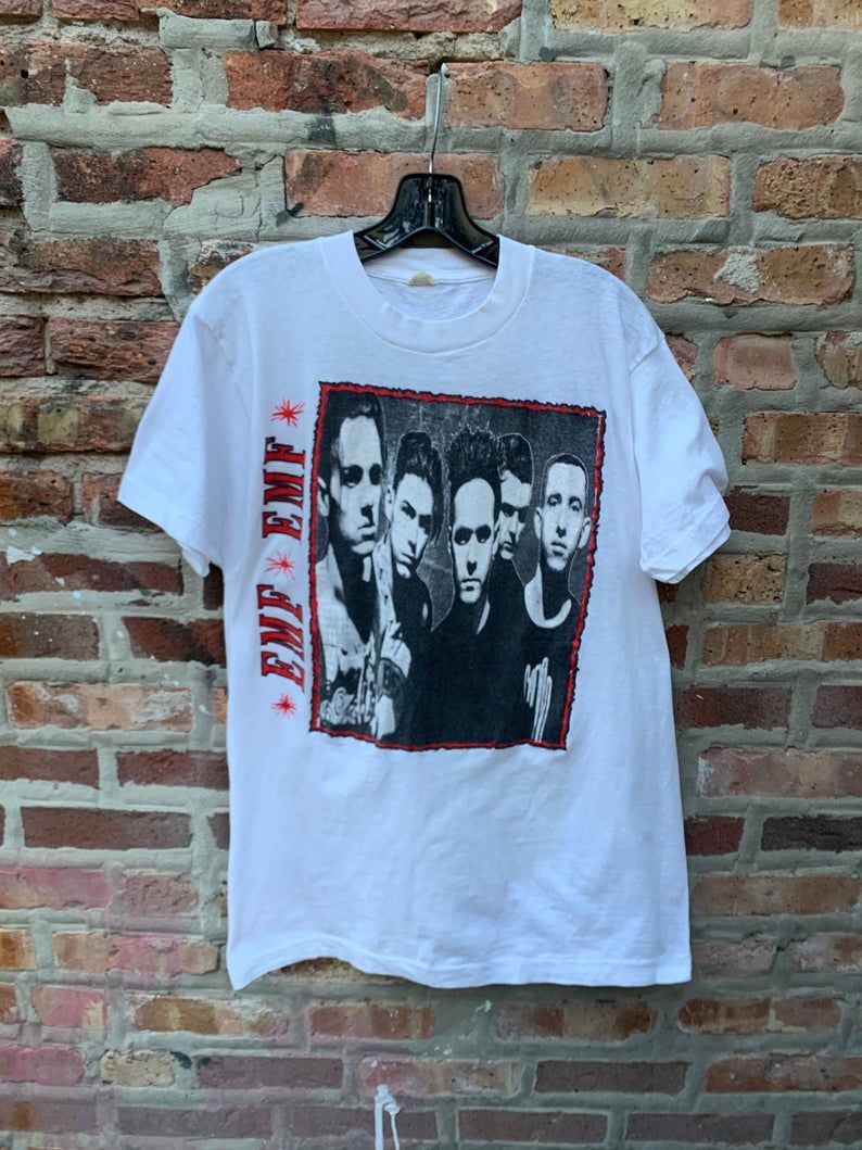 Vintage 90S Emf Band Rave Hardcore Fsol The Prodigy Shirt