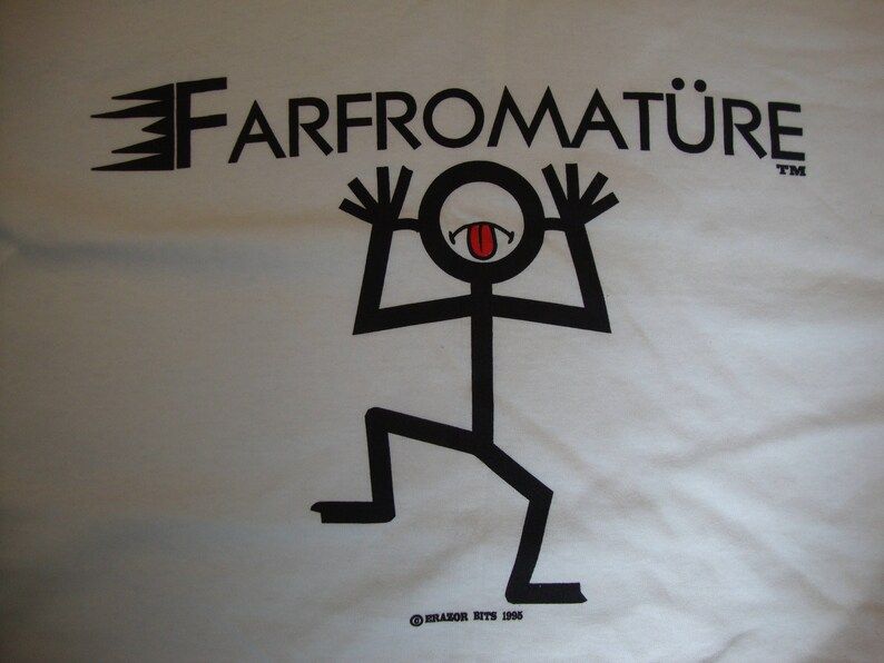Vintage 90S Far From Mature Punk Rock Grunge White T Shirt