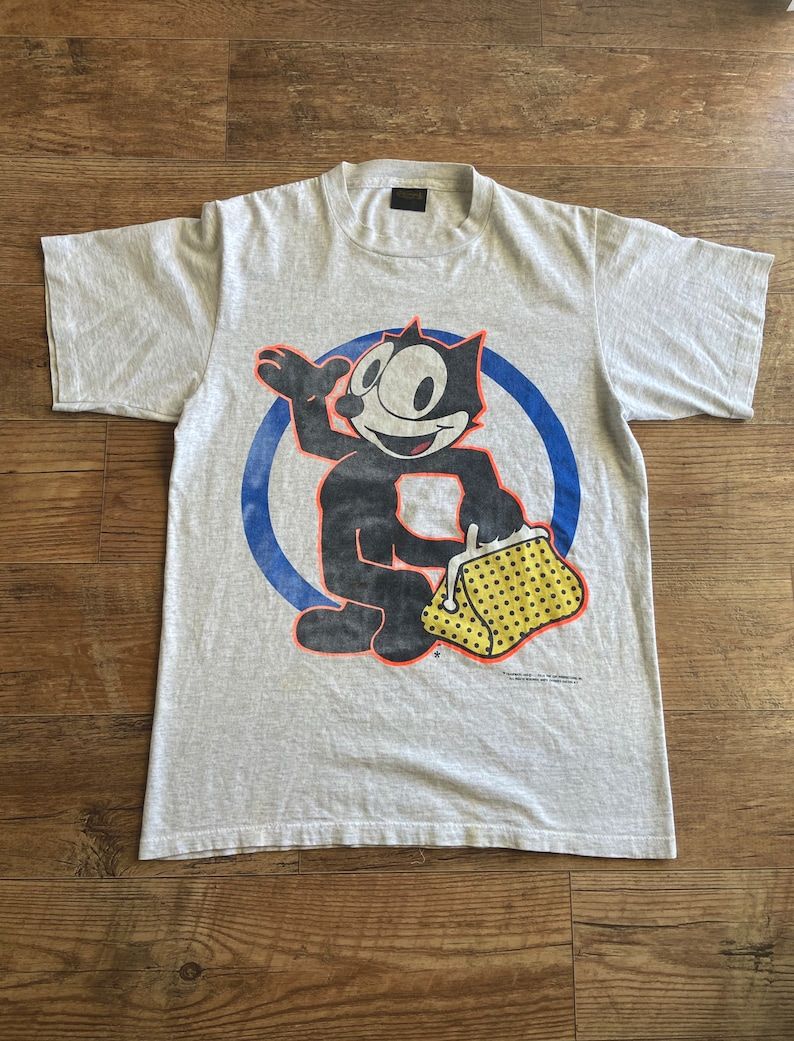 Vintage 90S Felix The Cat Rare Design Shirt