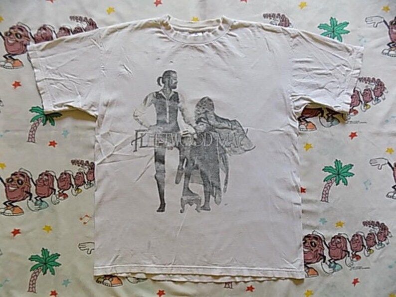 Vintage 90S Fleetwood Mac Reunion Tour 97 Concert T Shirt Xl Rumours Album Cover Thrashed
