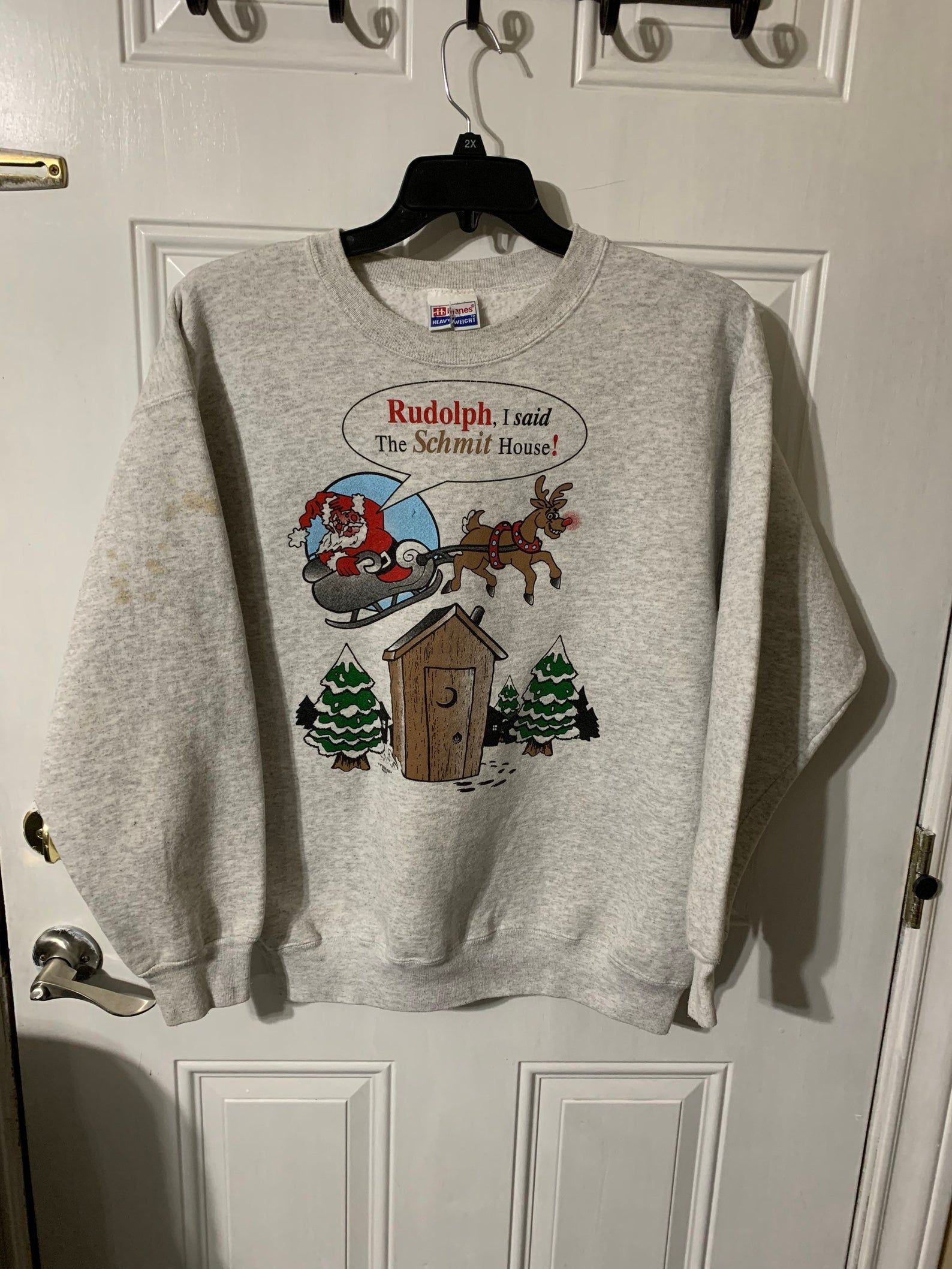 Vintage 90S Funny Christmas M-L