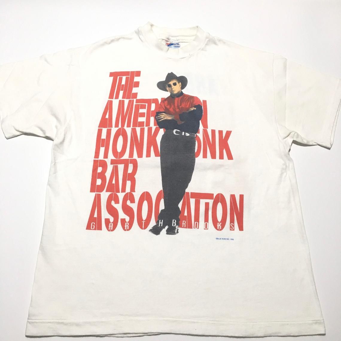 Vintage 90s Garth Brooks American Honkeytonk Bar Association Tour shirt