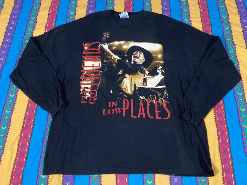 Vintage 90s Garth Brooks Friends In Low Places Shirt