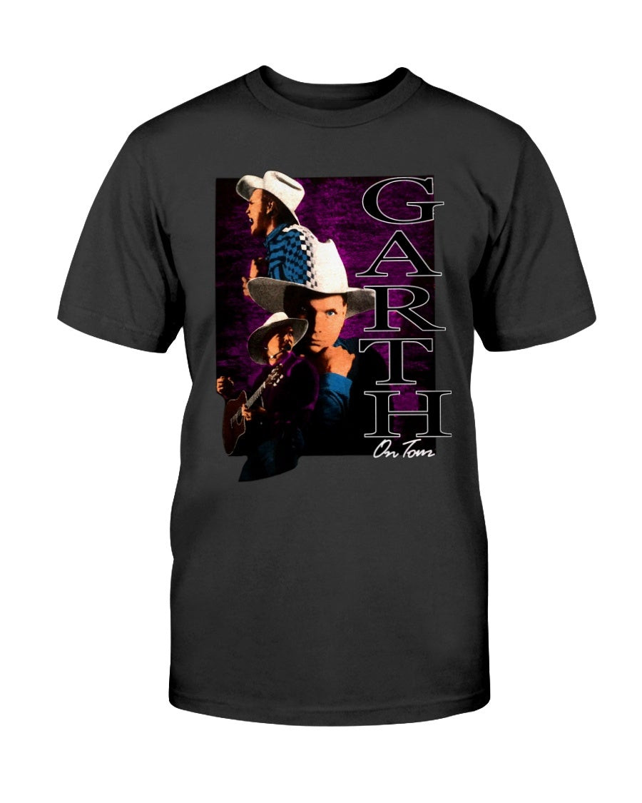 Vintage 90S Garth Brooks Shameless Ropin The Wind T 1992 Tour Concert T Shirt 211109