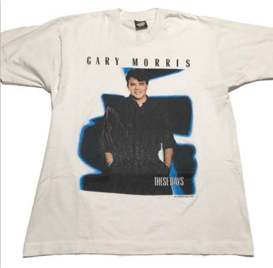 Vintage 90s Gary Morris These Days Country Music Screen Stars shirt