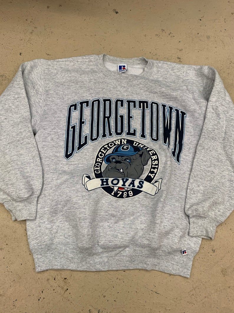 Vintage 90S Georgetown Hoyas Big Logo Spellout