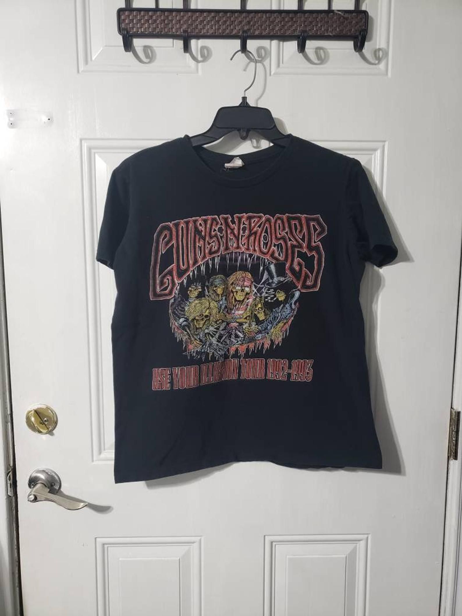Vintage 90S Gins And Roses Use Your Ilusion Concert Tour 1992-1993 Tshirt L