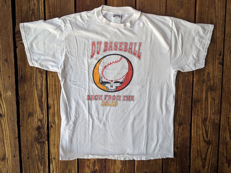 Vintage 90S Grateful Deaddu Baseball Back From The Dead Tee