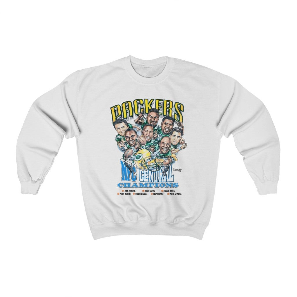 Vintage 90S Green Bay Packers 1995 Caricature Graphic Sweatshirt 211205