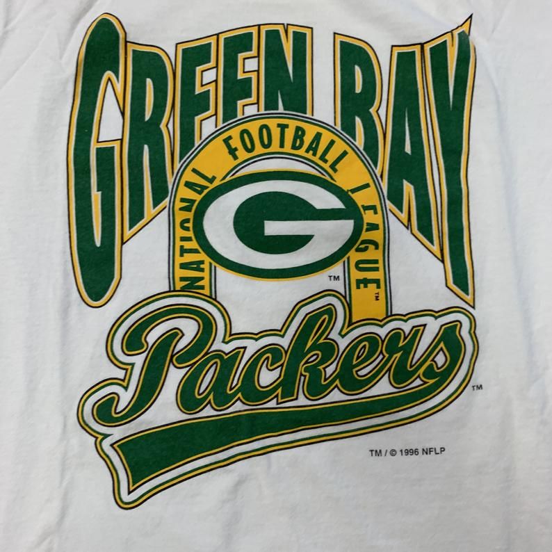 Vintage 90S Green Bay Packers 1996 Graphic Shirt
