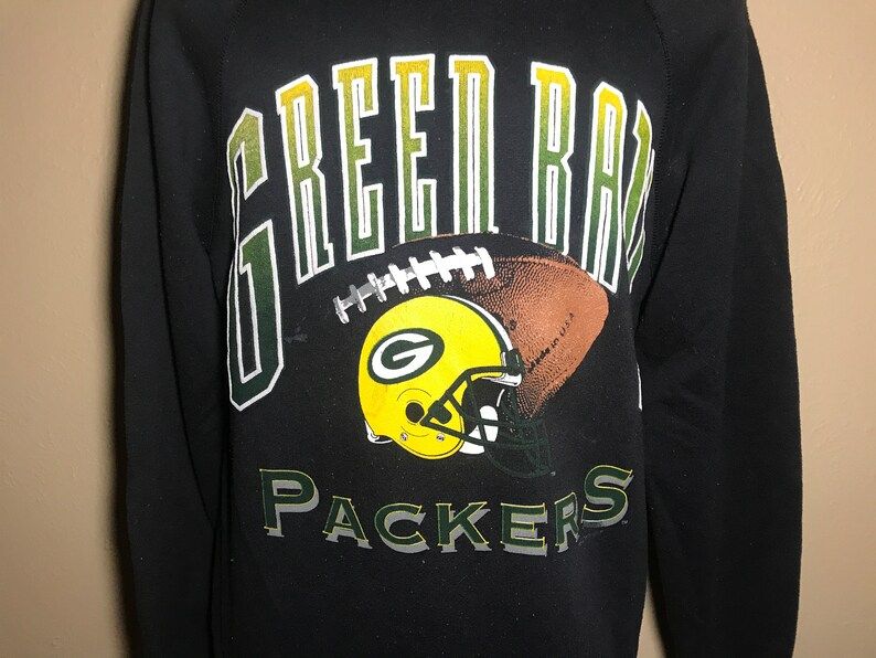 Vintage 90S Green Bay Packers Nfl Football Crew Neck Sweater Medium