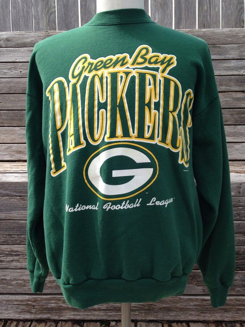 Vintage 90S Green Bay Packers Sweatshirt Large