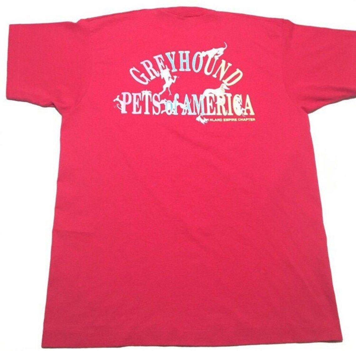 Vintage 90s Greyhound Dogs Club Screen Stars shirt