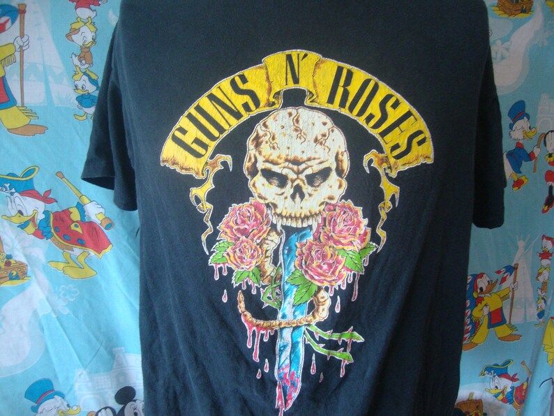 Vintage 90S Guns N Roses Shirt Band Tee 1991 Tour Concert T Shirt
