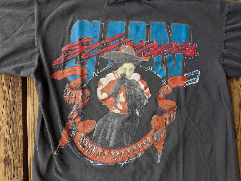 Vintage 90S Gunslingers Graphic Single Stitch Tee