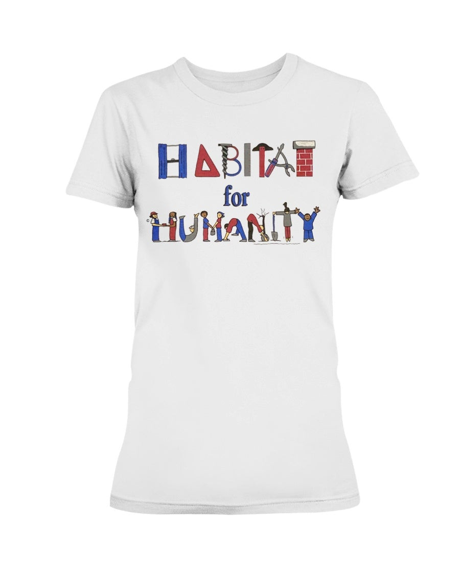 Vintage 90S Habitat For Humanity Ladies T Shirt 211209 vintage 90s habitat for humanity ladies t shirt 211209 tkjyi