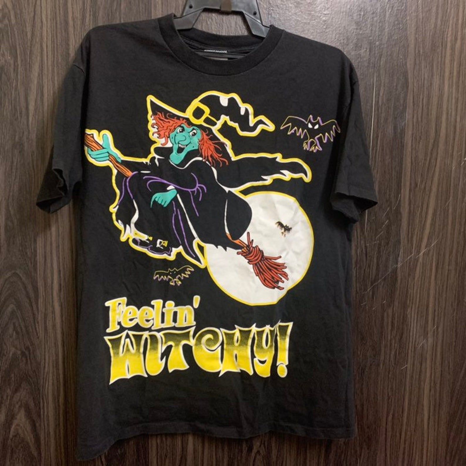 Vintage 90S Halloween Feelin Witchy T Shirt L
