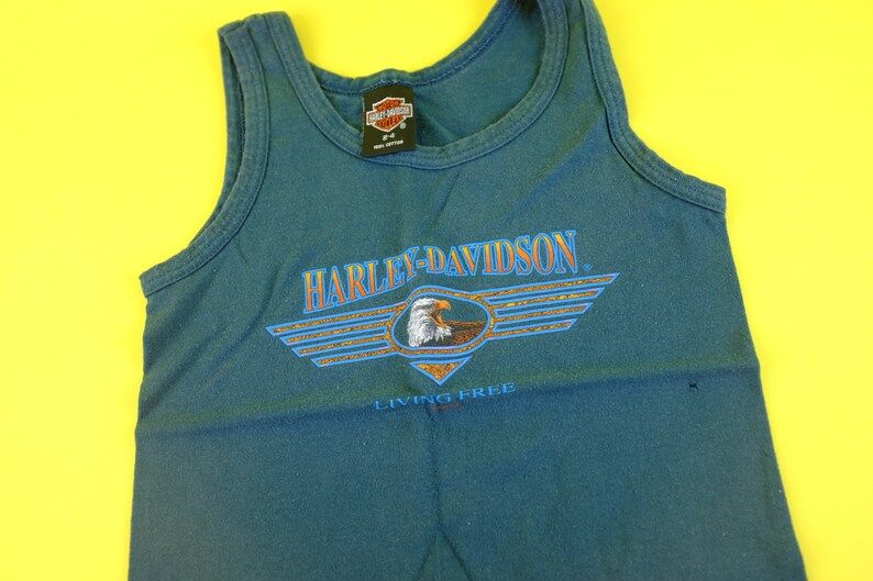Vintage 90S Harley Davidson Kids Tank Top Size Kids 2 4