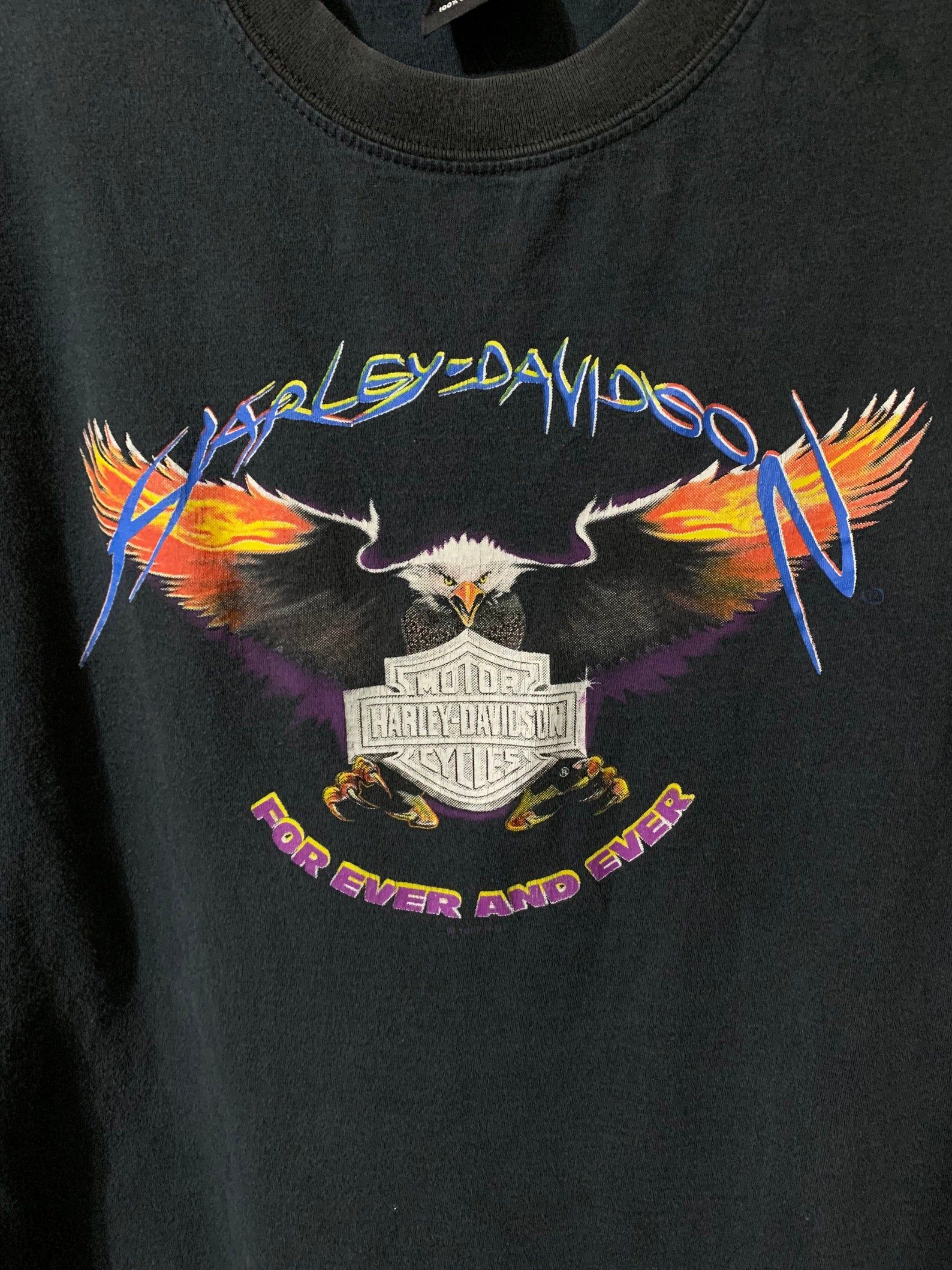 Vintage 90S Harley Davidson T-Shirt St Thomas Us Virgin Islands