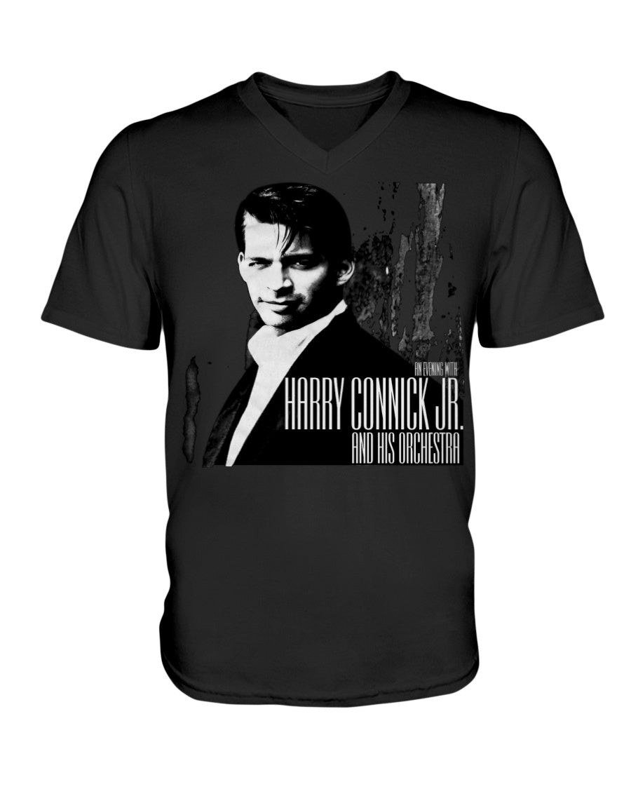Vintage 90S Harry Connick Jr And His Orchestra 1990 Concert Tour Rare V Neck T Shirt 211221