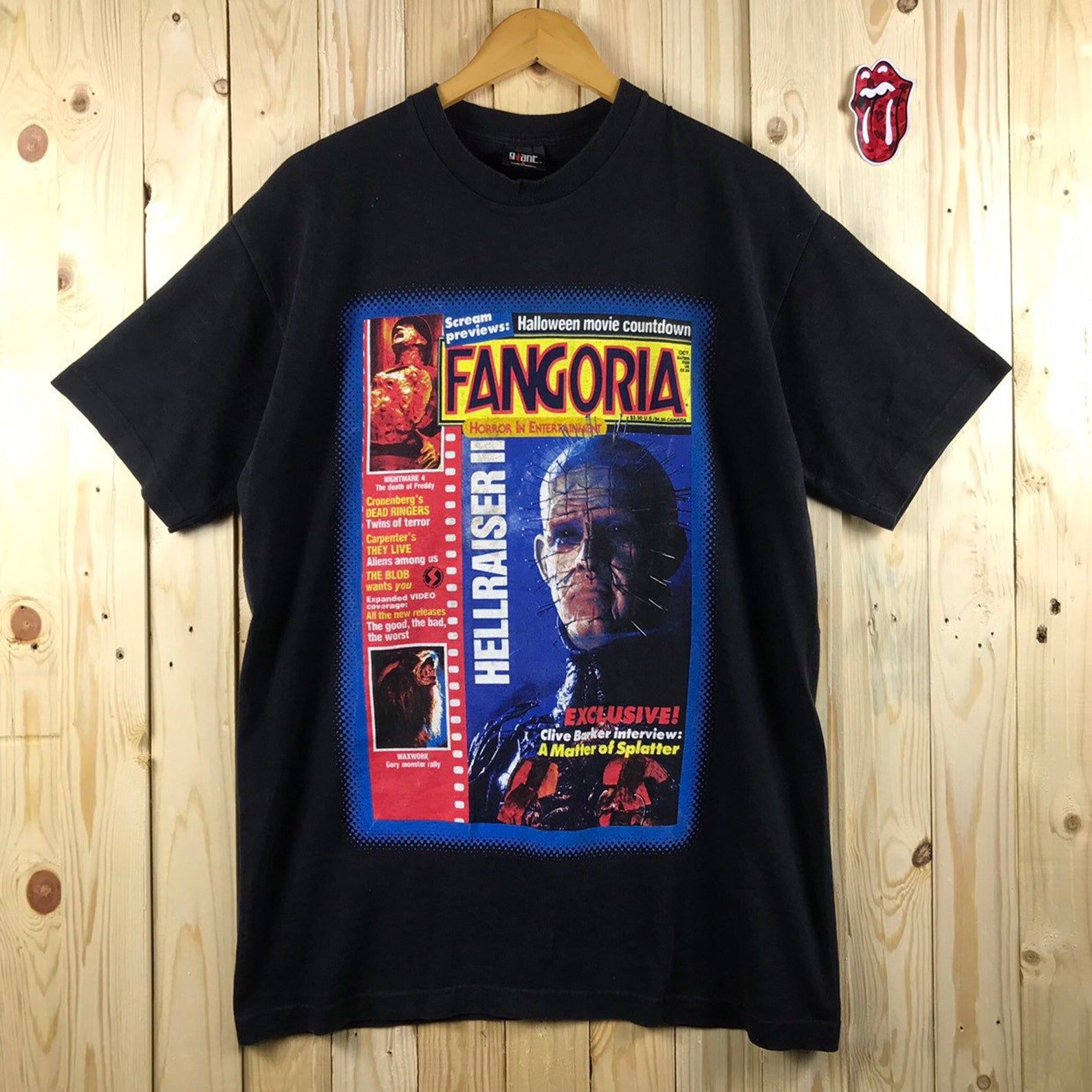 Vintage 90S Hellraiser Horror Movie Film Shirt By Giants