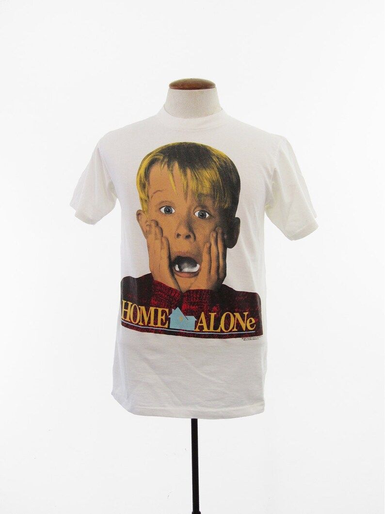 Vintage 90S Home Alone T Shirt Macaulay Culkin Nos Movie Tee 20Th Century Fox vintage 90s home alone t shirt macaulay culkin nos movie tee 20th century fox w0hqa
