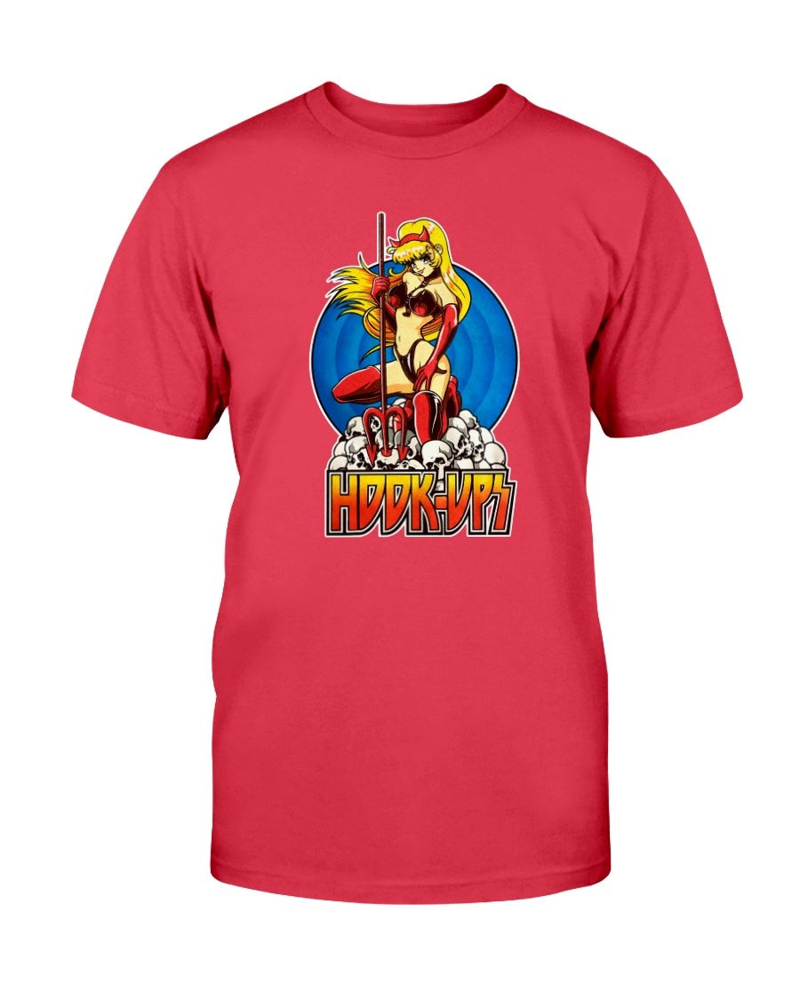 Vintage 90S Hook Ups T Shirt Rare Skateboarding Brand Retro Anime Manga Style Big Logo Old School Street Skate Wear T Shirt 211230