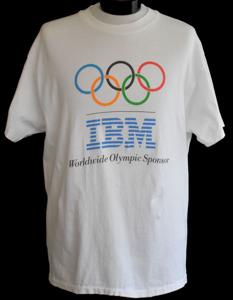 Vintage 90S Ibmt Shirt 1990S Olympics Tee Oversized Shirt Size