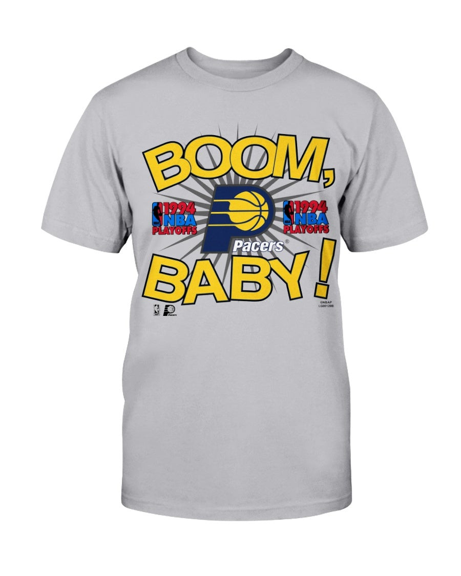 Vintage 90S Indiana Pacers T Shirt 1994 Boom Baby Playoffs Basketball T Shirt 211027