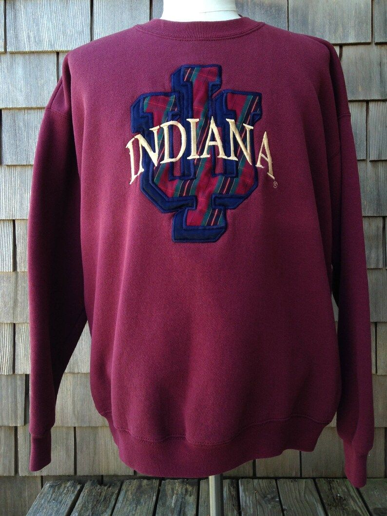 Vintage 90S Indiana University Hoosiers Sweatshirt Xl