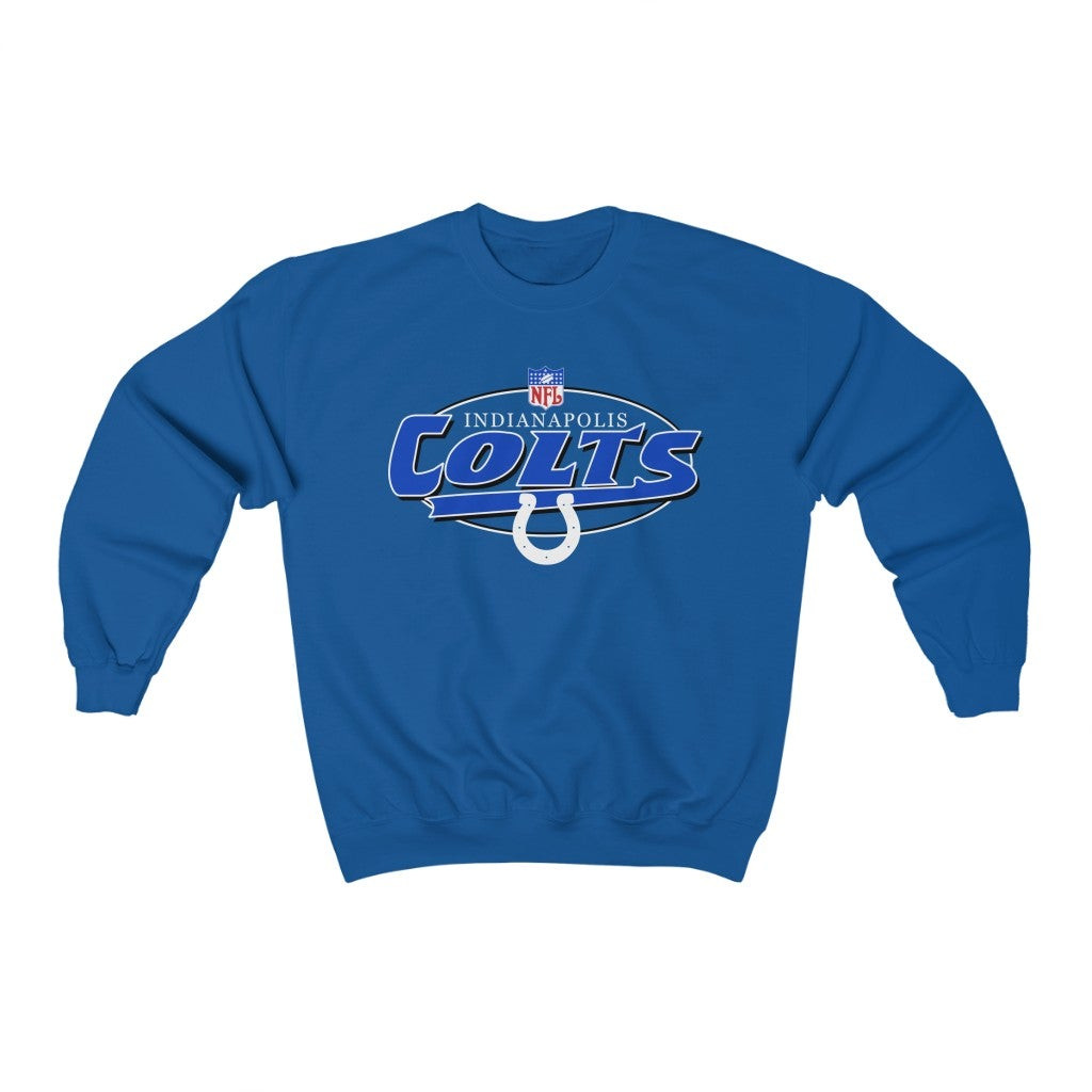Vintage 90S Indianapolis Colts Blue Sweatshirt 211126