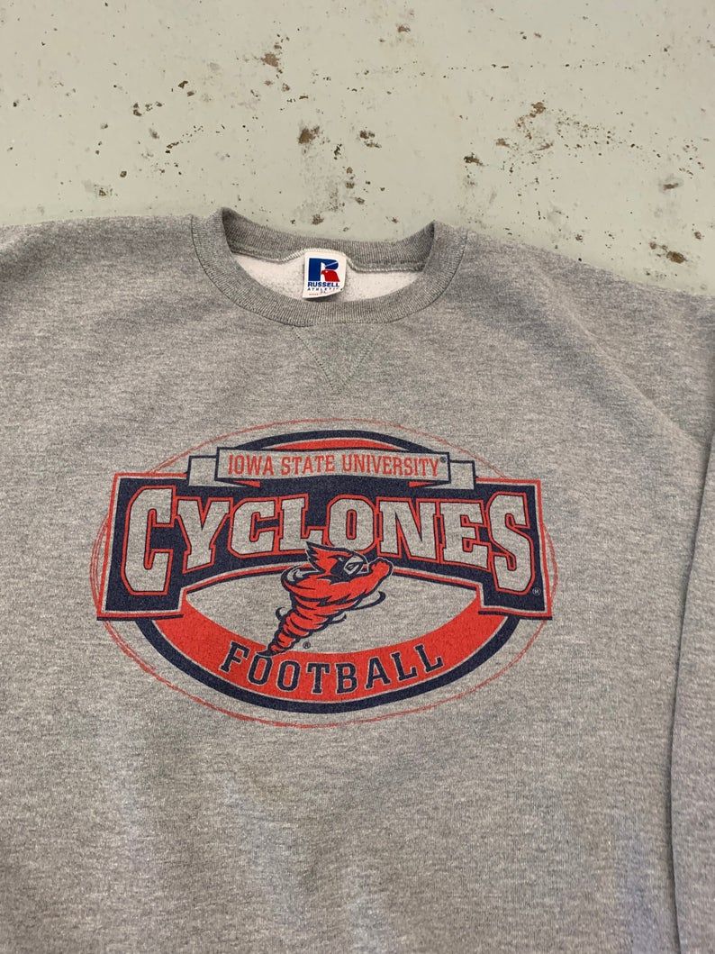 Vintage 90S Iowa State Cyclones Football Spelloushirt