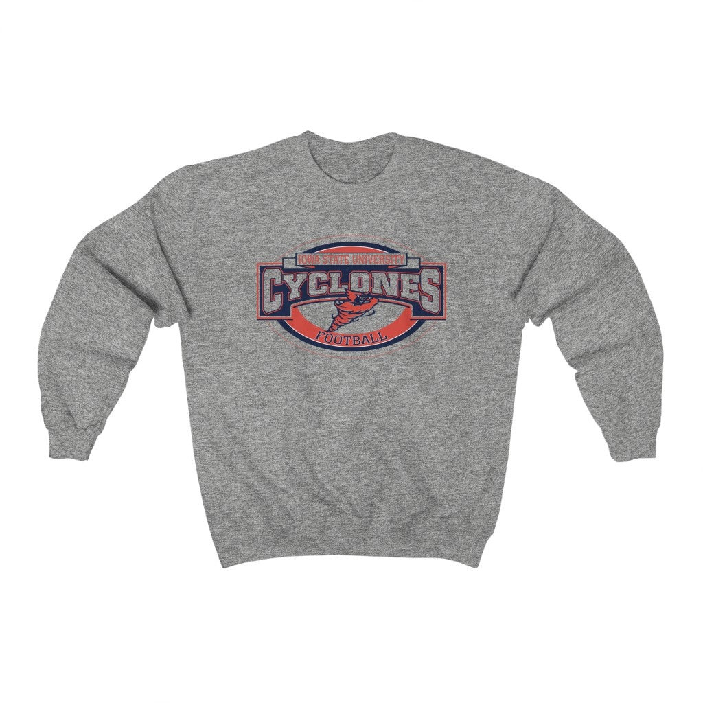 Vintage 90S Iowa State Cyclones Football Sweatshirt 211029
