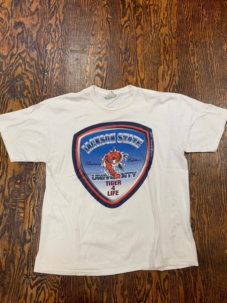 Vintage 90S Jackson State University Tigers Shirt