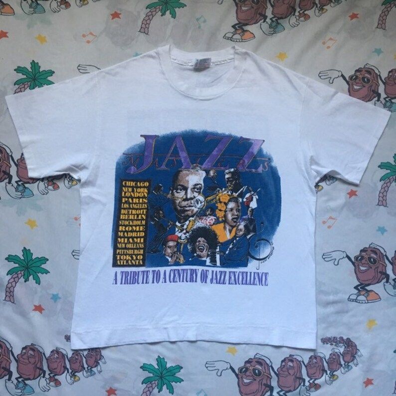Vintage 90S Jazz Masters T Shirt L 1992 African American Legacy