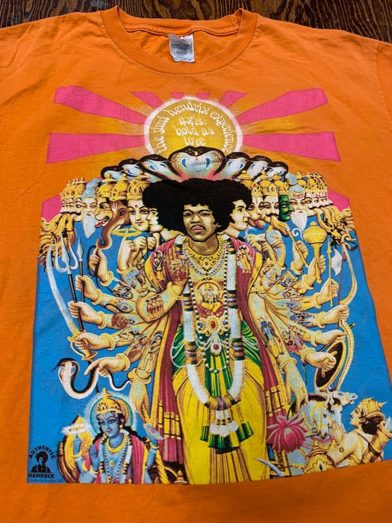 Vintage 90S Jimmy Hendrix Axis Bold As Love Music Shirt