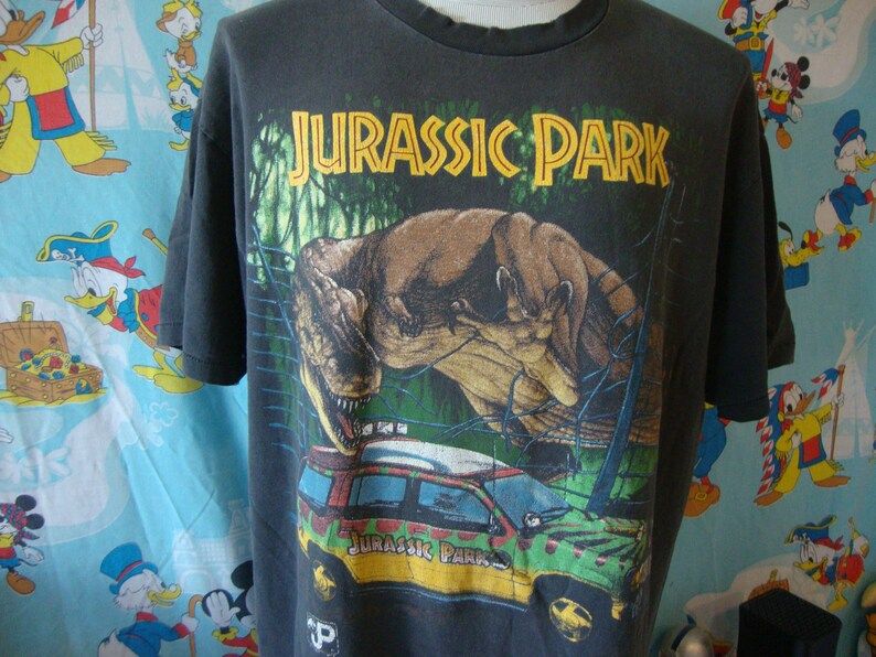 Vintage 90S Jurassic Park Movie Promo T Shirt