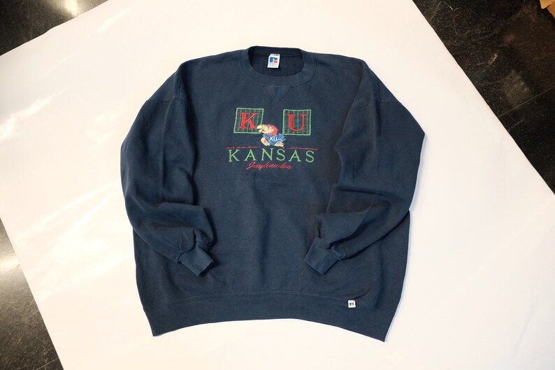 Vintage 90S Kansas Jayhawks University Sweatshirt