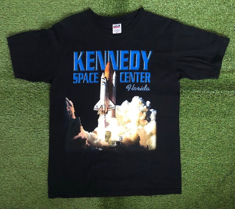 Vintage 90S Kennedy Space Center Florida Usa The Endeavor Spaceship Rocket Unisex
