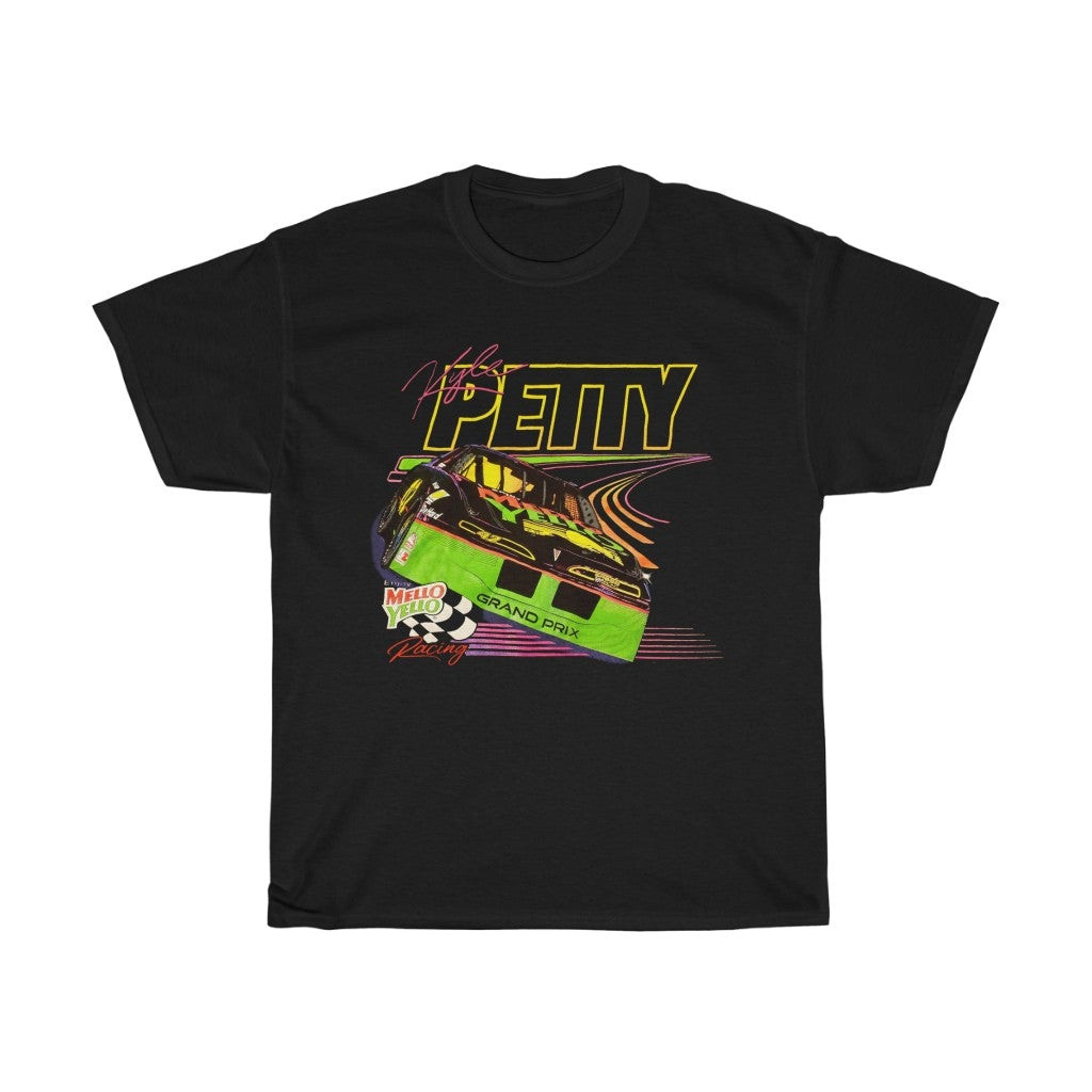 Vintage 90S Kyle Petty Mello Yello Nascar Unisex Heavy Cotton Tee 211111