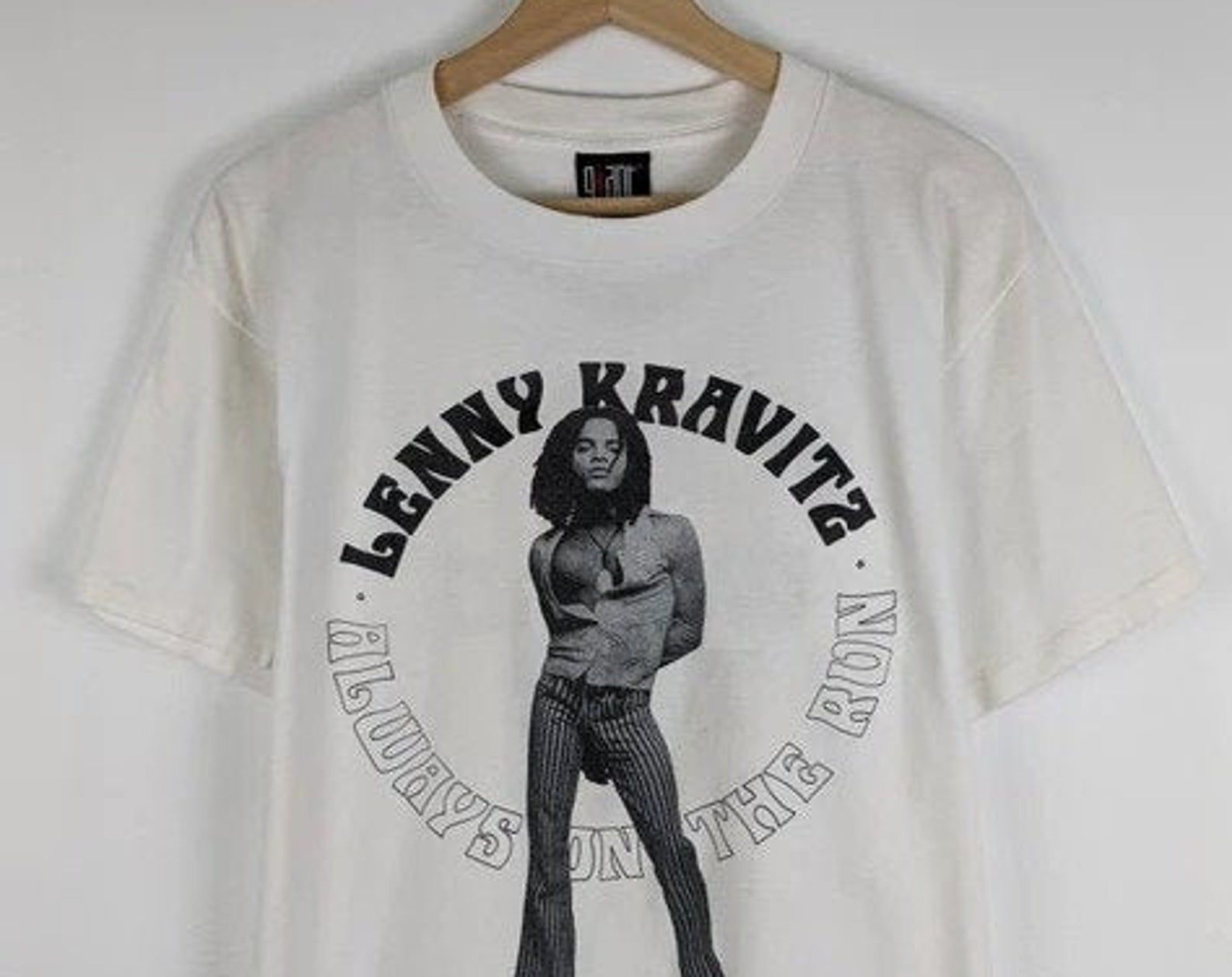 Vintage 90S Lenny Kravitz Always On The Run 1991 Tour Shirt Us L