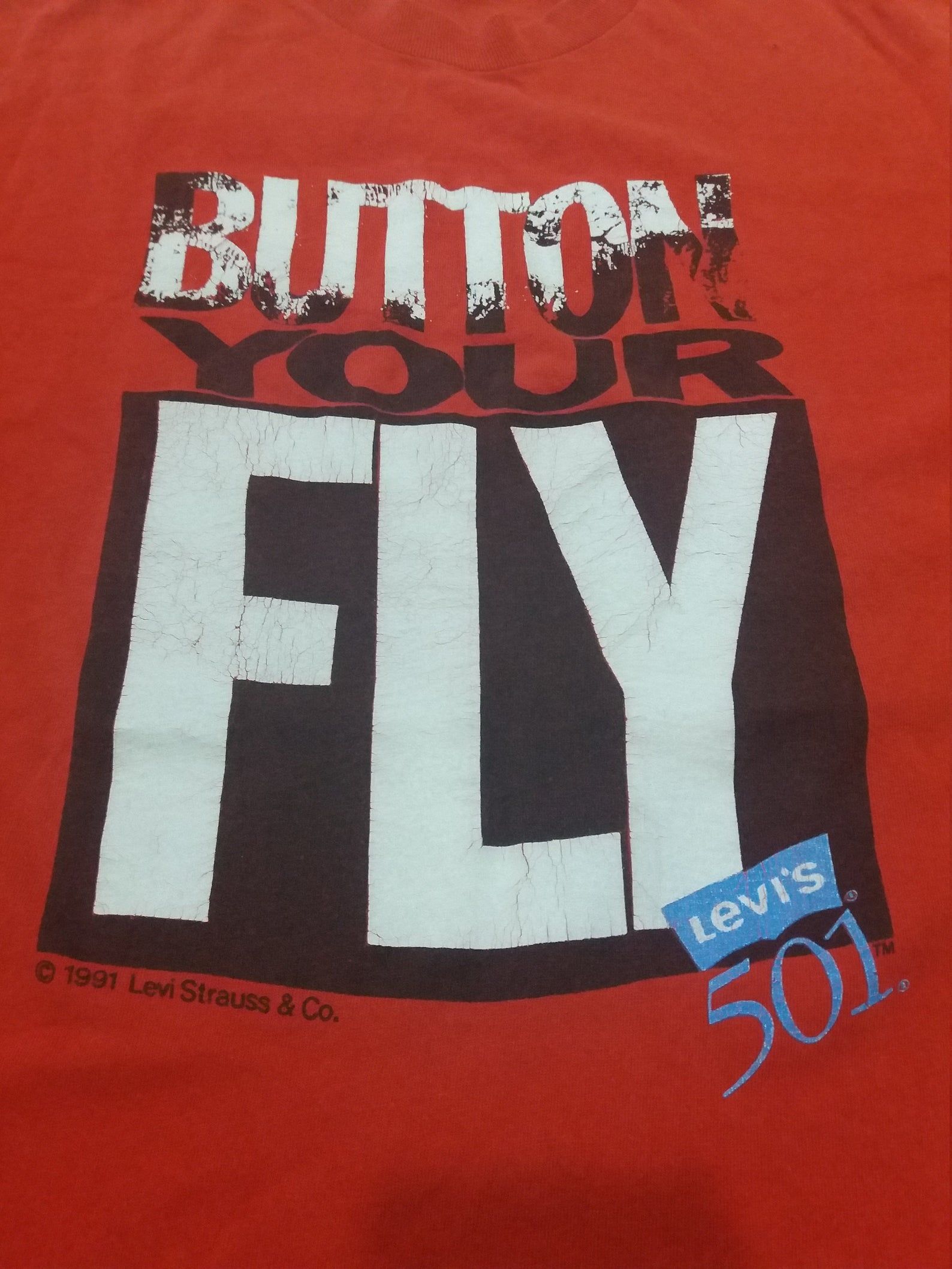 Vintage 90S Levis 501 Button Fly Shirt
