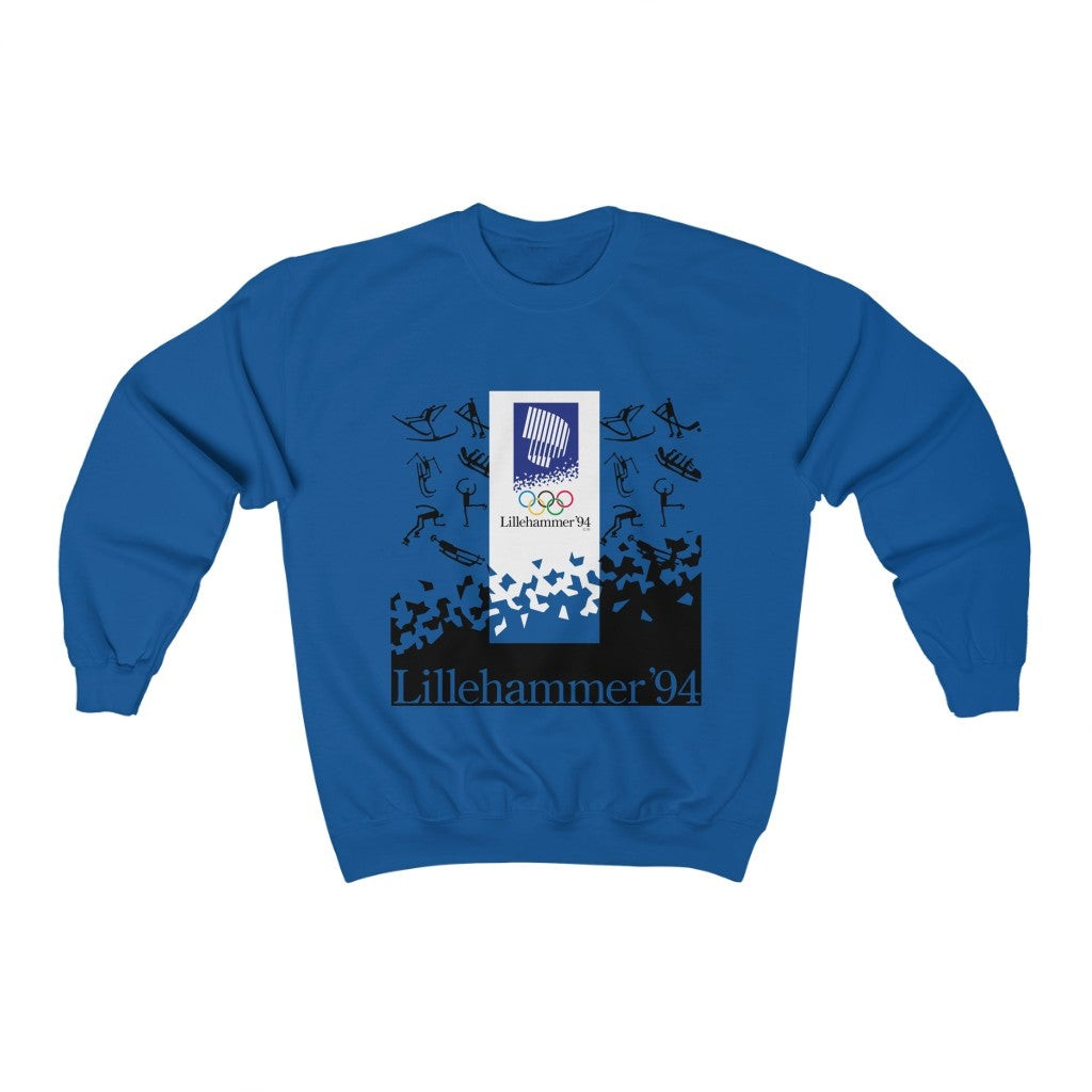 Vintage 90S Lillehammer 1994 Winter Olympics Sweatshirt 211211