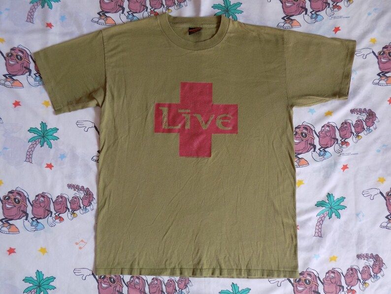 Vintage 90S Live Band T Shirt 1995 By Brockum Alternative 1990S