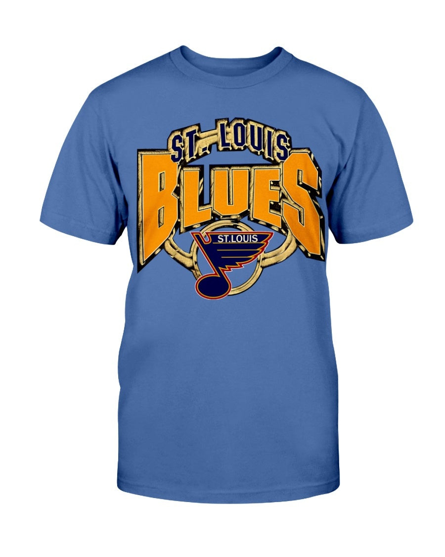 Vintage 90S Logo 7 St Louis Blues Nhl Hockey Graphic T Shirt 211201