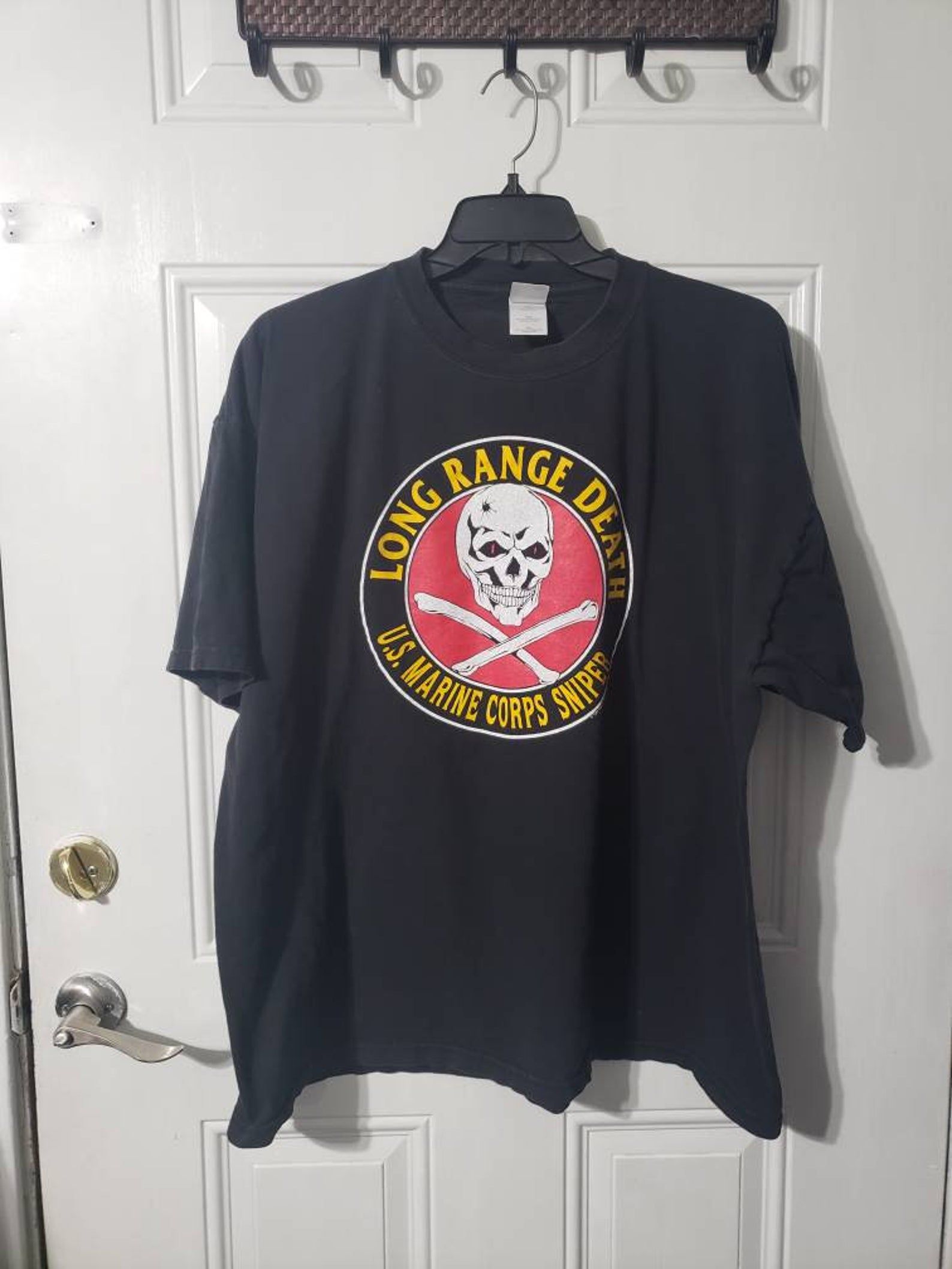 Vintage 90S Long Range Death Tshirt Us Corp Sniper X