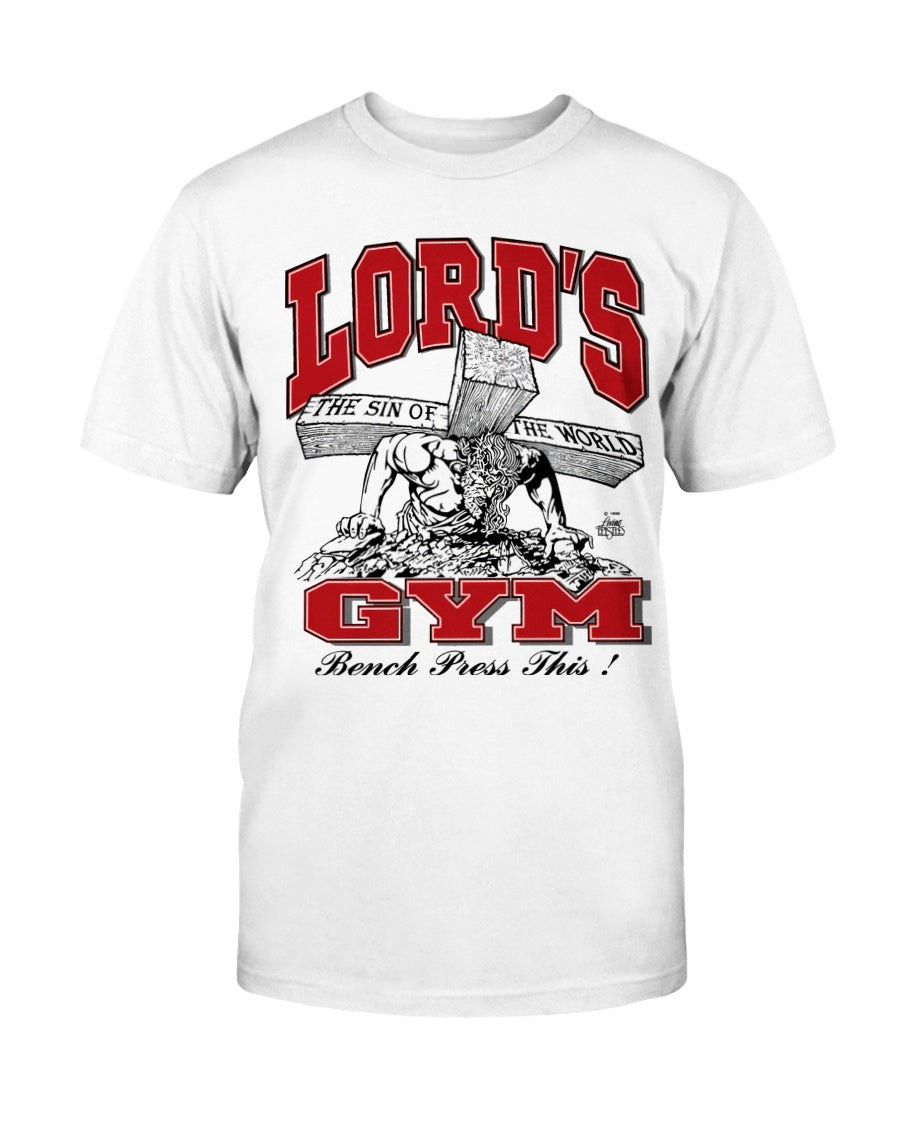 Vintage 90S Lords Gym Christian Jesus Bodybuilder T Shirt 211218