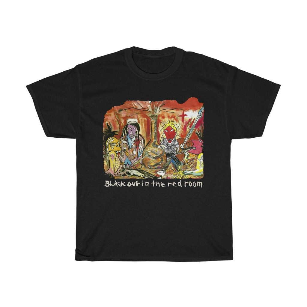 Vintage 90S Lovehate Black Out In The Red Room Album Heavy Metal Band La Guns Dio Ratt Tour Concert Tee 211122