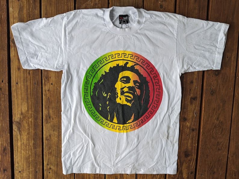 Vintage 90S Made In Usa Bob Marley Legend Tee
