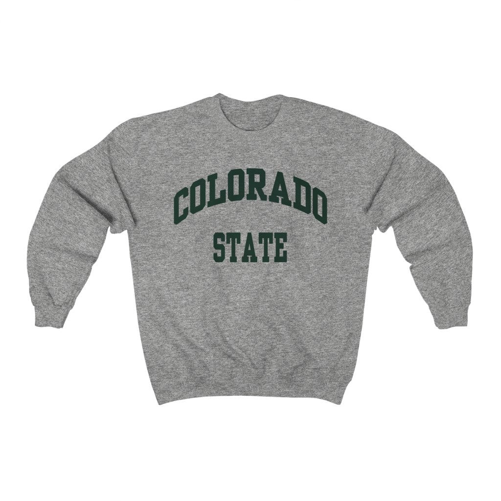 Vintage 90S Made In Usa Champion Reverse Weave Colorado State Sweatshirt 211227